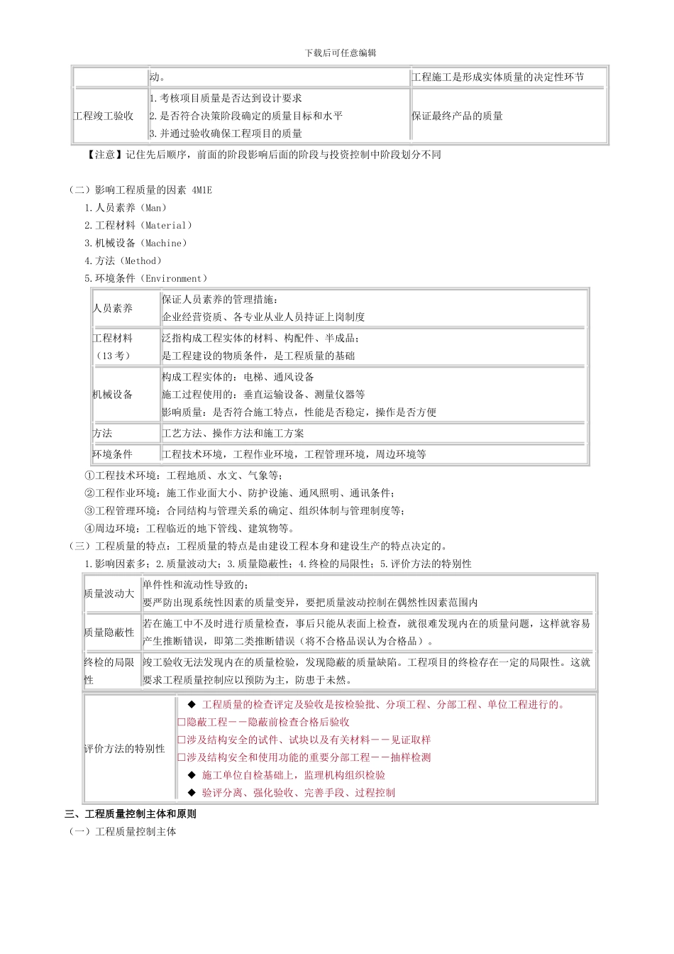 2024监理工程师质量控制第一章知识点整理_第2页