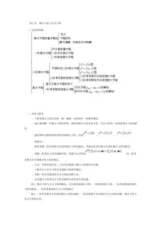 第六章微分方程与差分方程