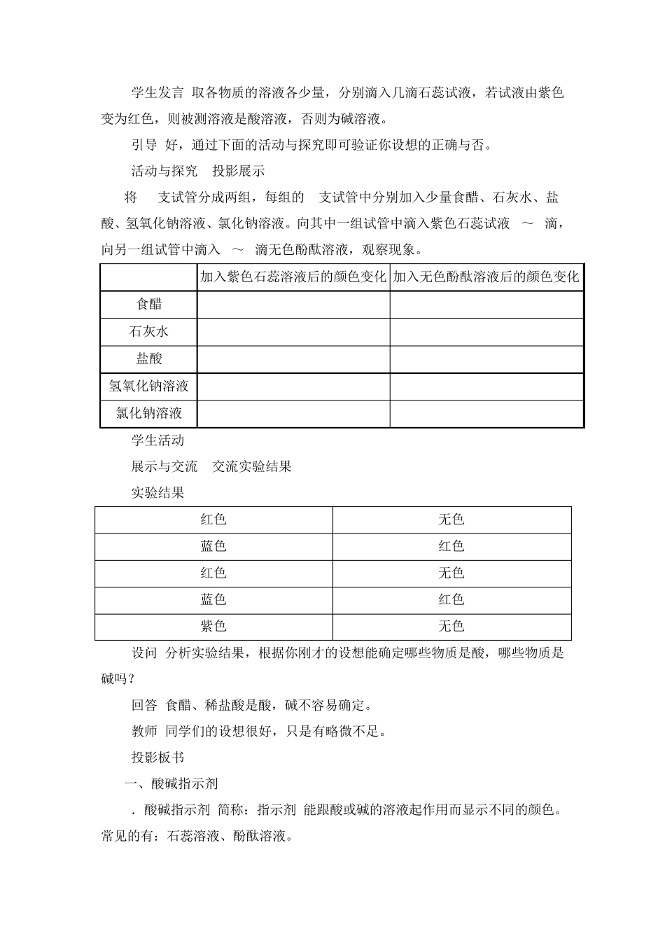 第十单元常见的酸和碱教案_第3页