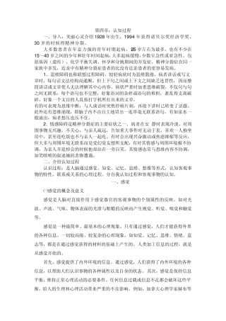 第四章认知过程