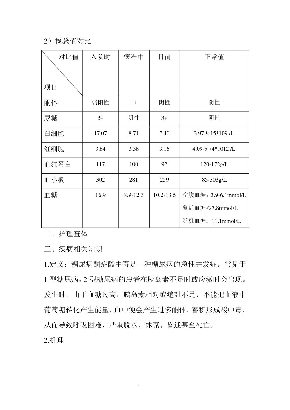 糖尿病酮症酸中毒的护理查房_第3页