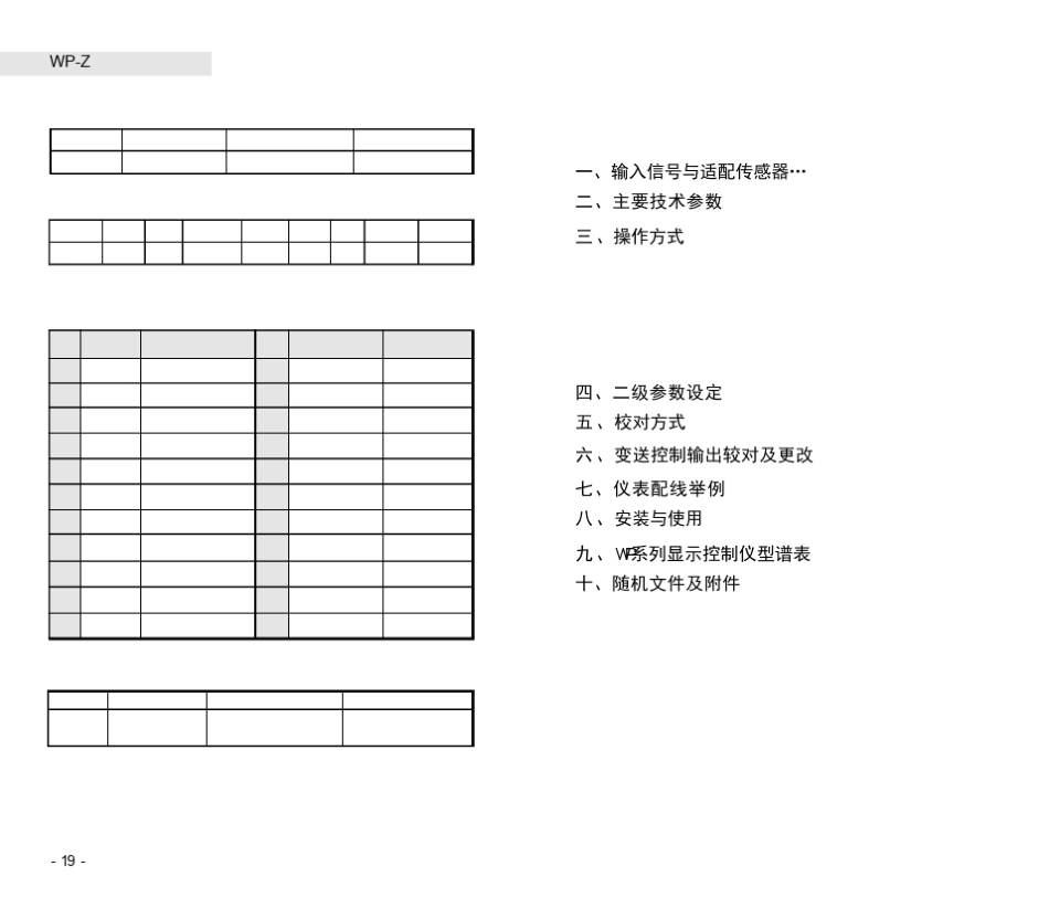 系列数字显示控制仪WPZ_第3页