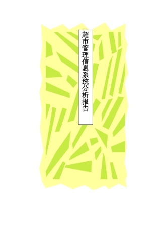 系统分析报告(样例)