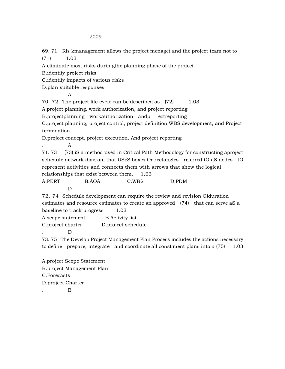 系统集成项目管理工程师历年真题中的专业英语题及答案_第2页