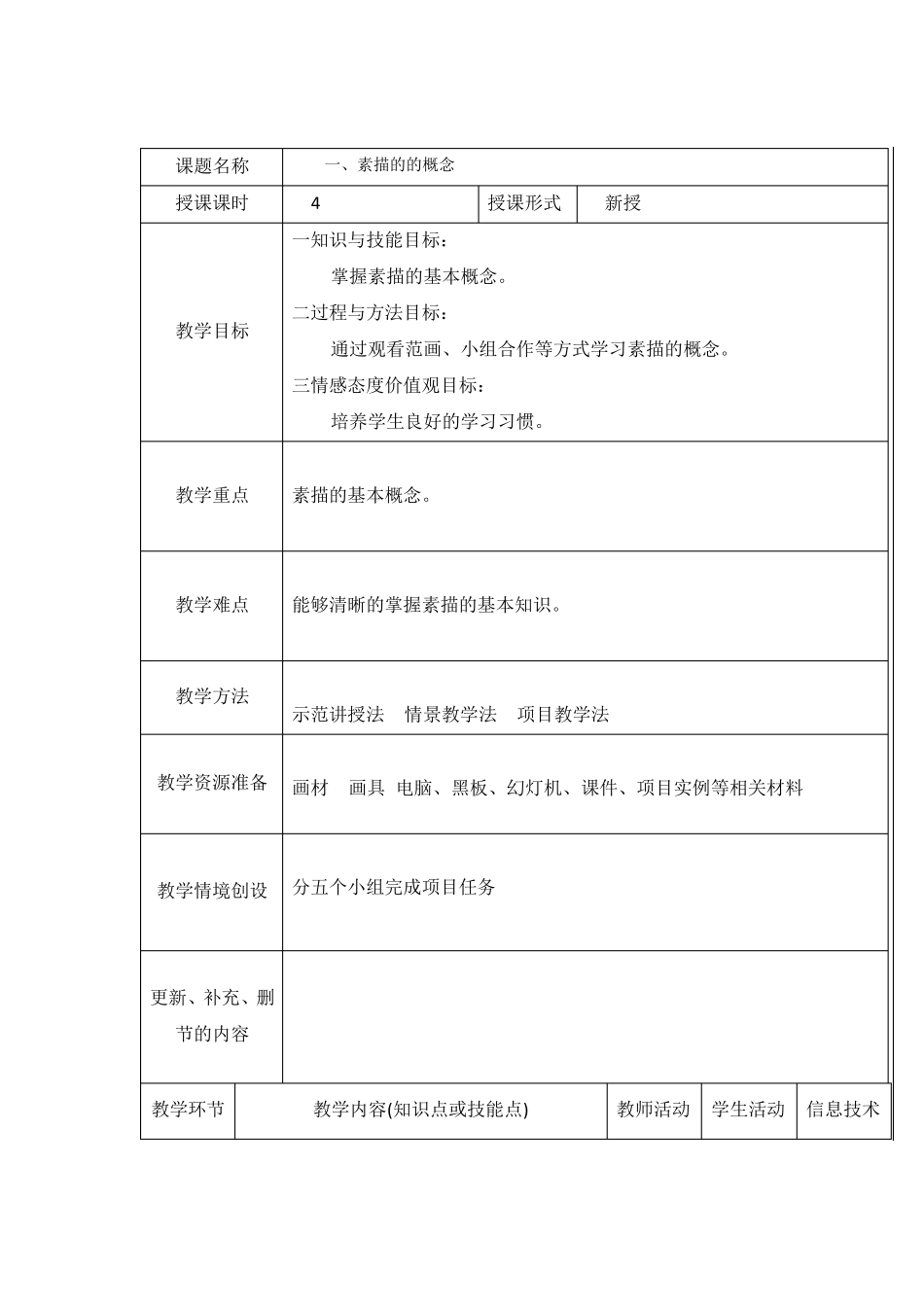 素描教案设计20篇全_第2页