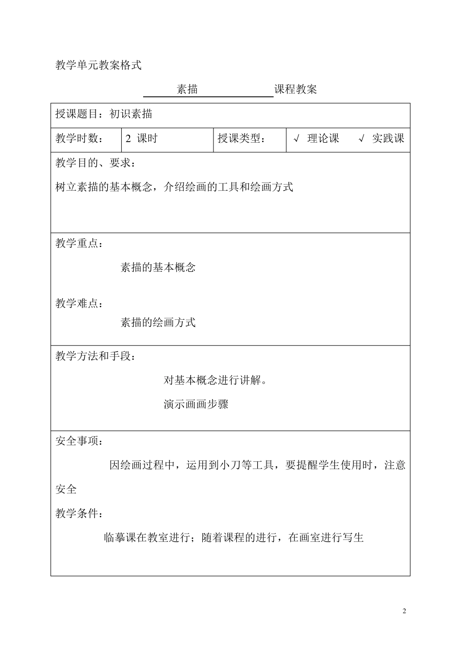 素描综合教案_第2页