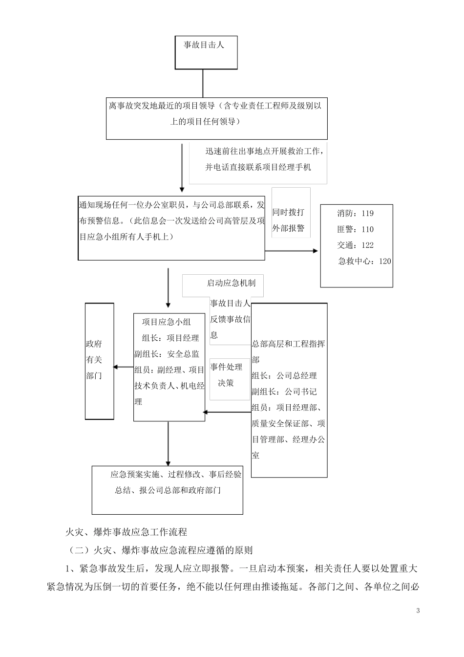 紧急情况处理措施、应急预案以及风险防范措施_第3页