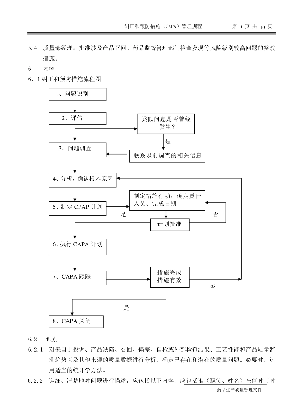 纠正和预防措施(CAPA)管理规程_第3页