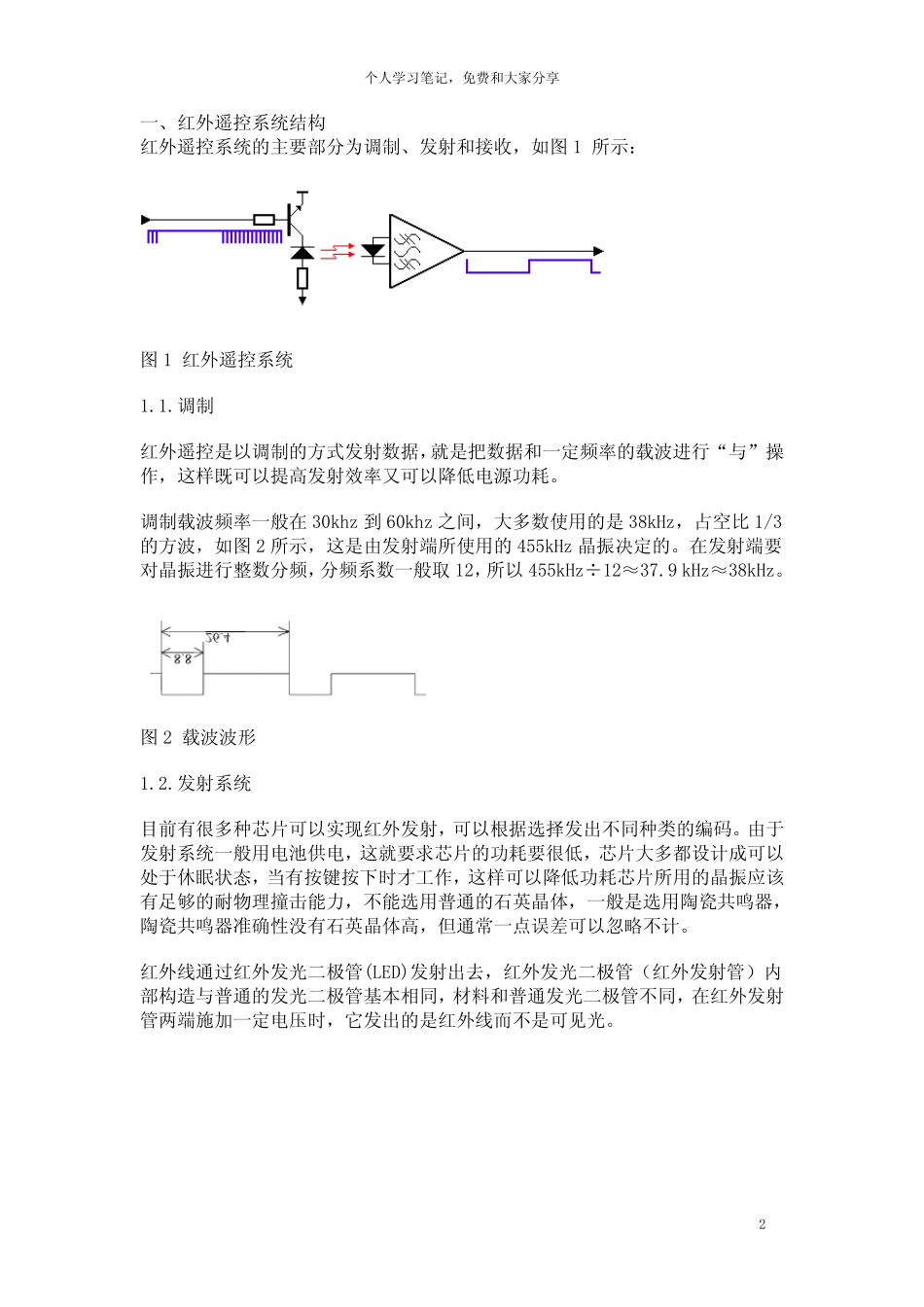 红外遥控详解及应用案例_第2页