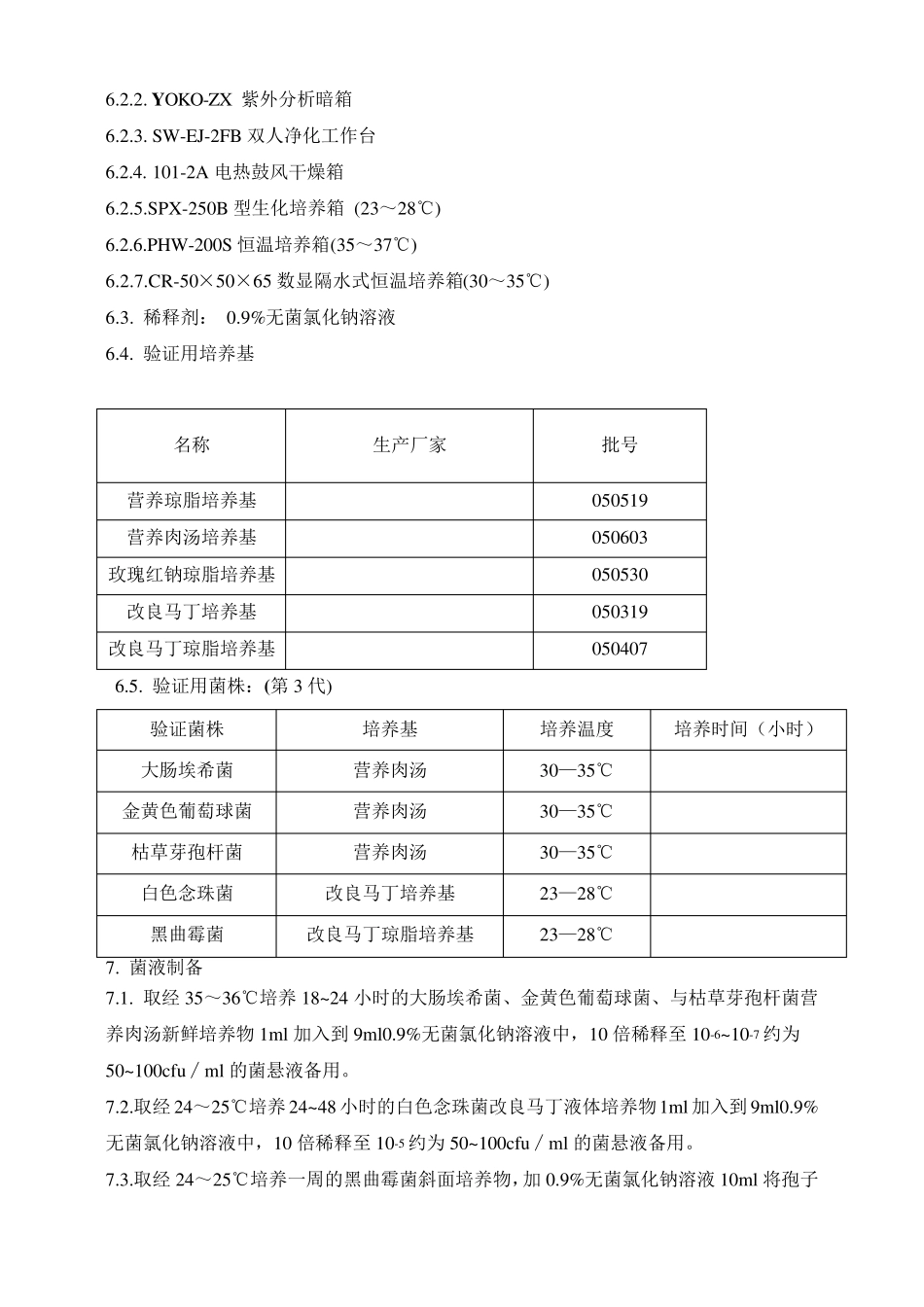 纯化水微生物限度检查法验证方案_第2页
