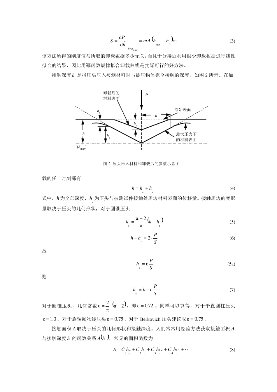 纳米压痕实验报告_第3页