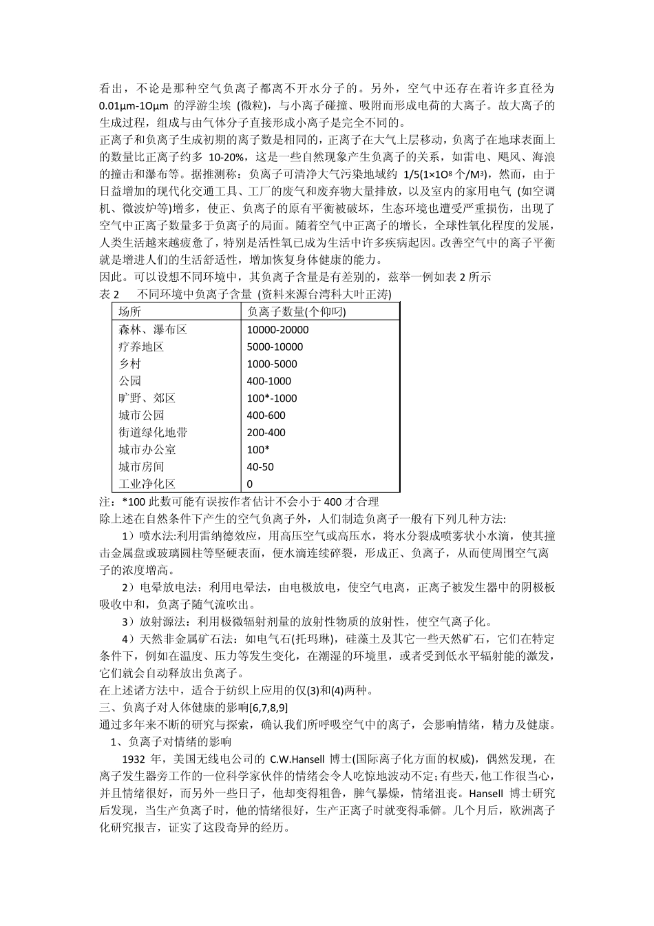 纳米负离子粉,负离子剂,织物整理剂,功能整理剂,染整助剂_第2页