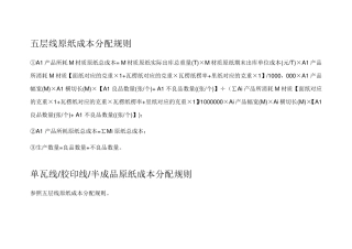 纸板纸箱成本计算公式