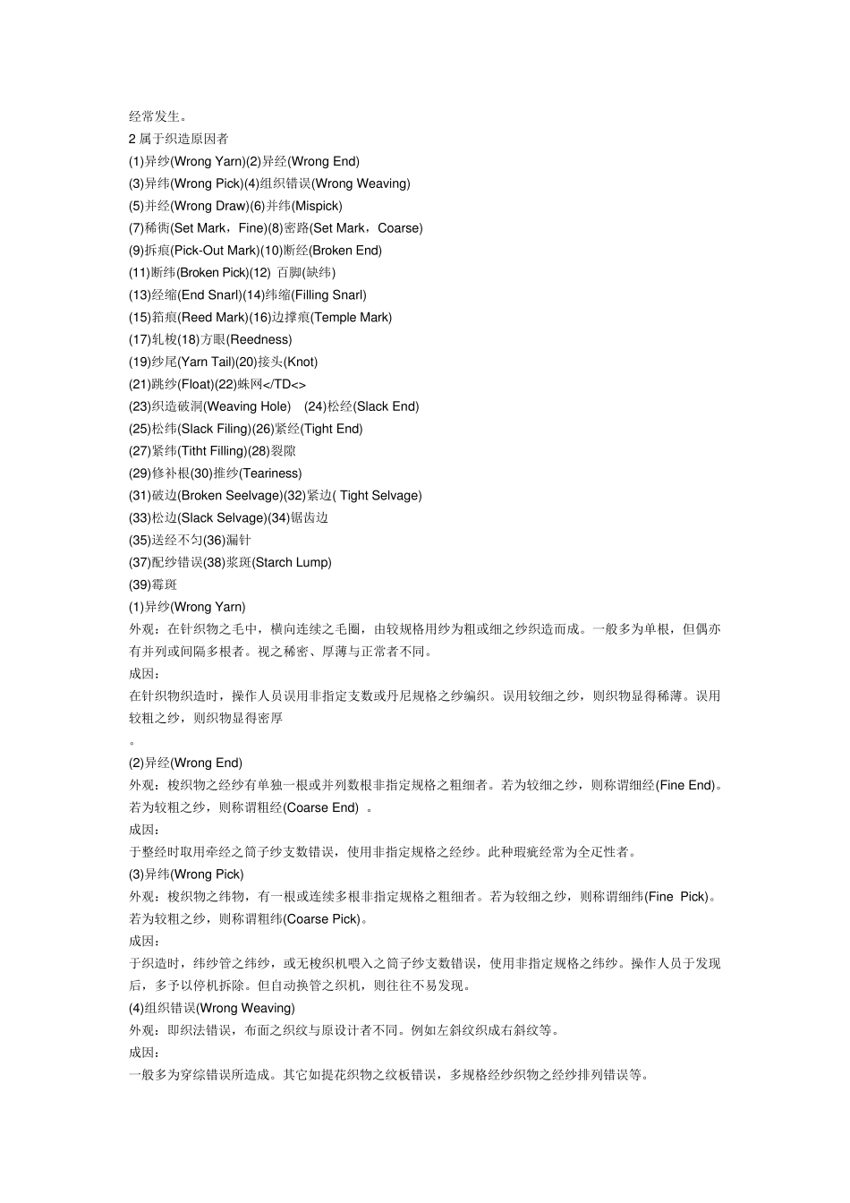 纺纱常见质量问题_第3页