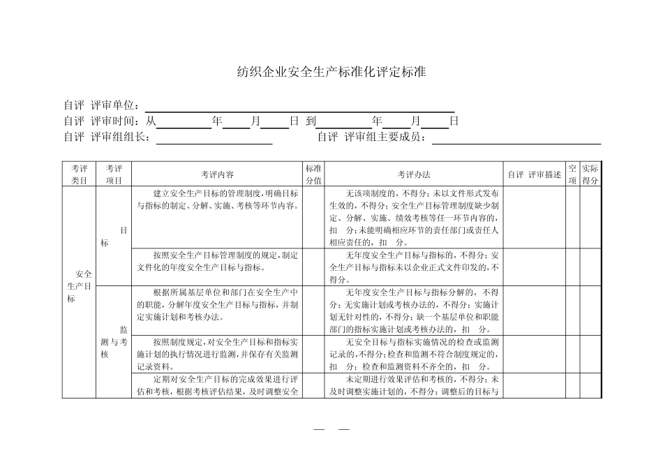 纺织企业安全生产标准化评定标准_第3页