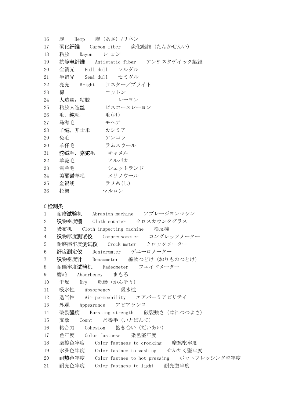纺织日语用语_第2页