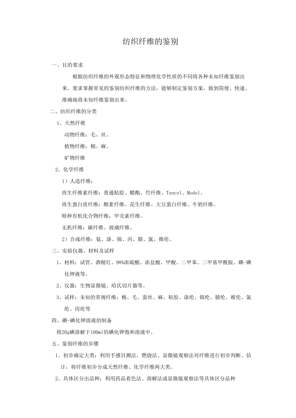 纺织纤维鉴别_第1页