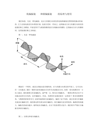 线偏振镜(PL)和圆偏振镜(CPL)的原理与使用