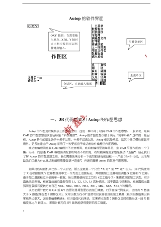 线切割Autop使用说明书
