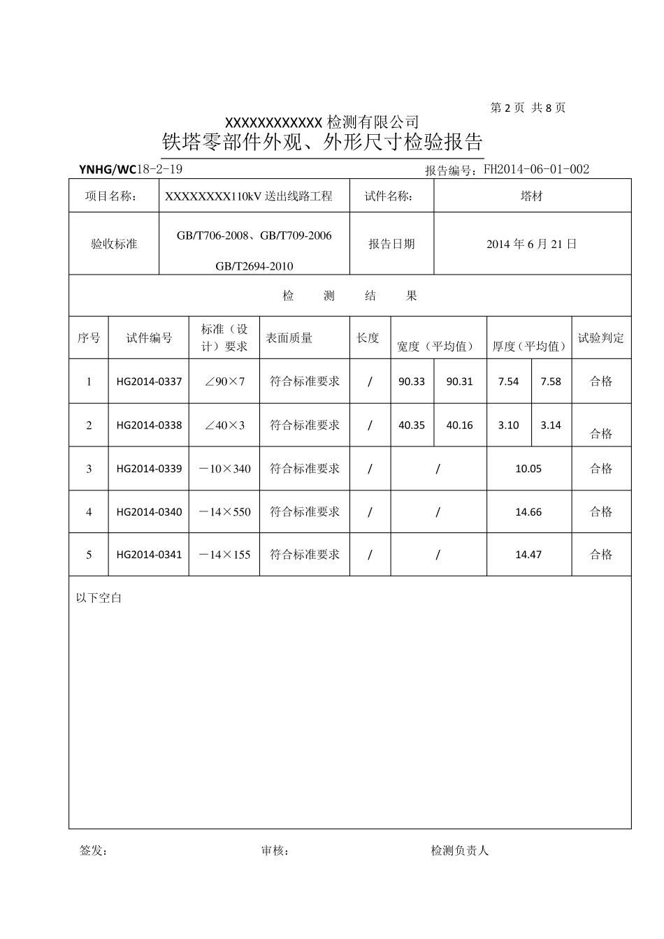 线路工程铁塔检验报告_第2页