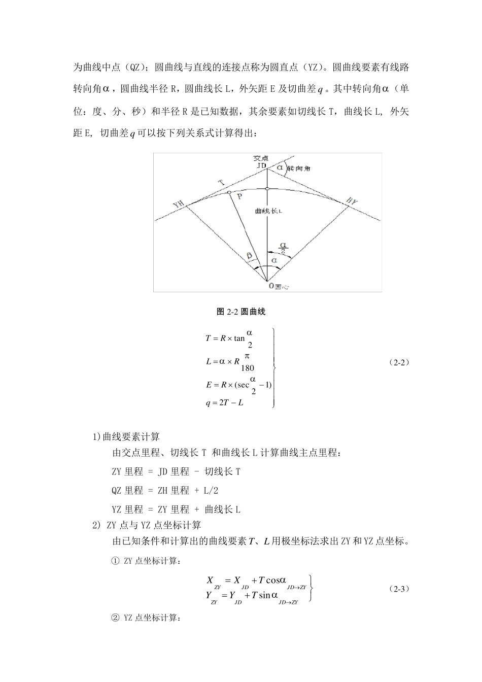 线路逐桩坐标计算原理_第2页