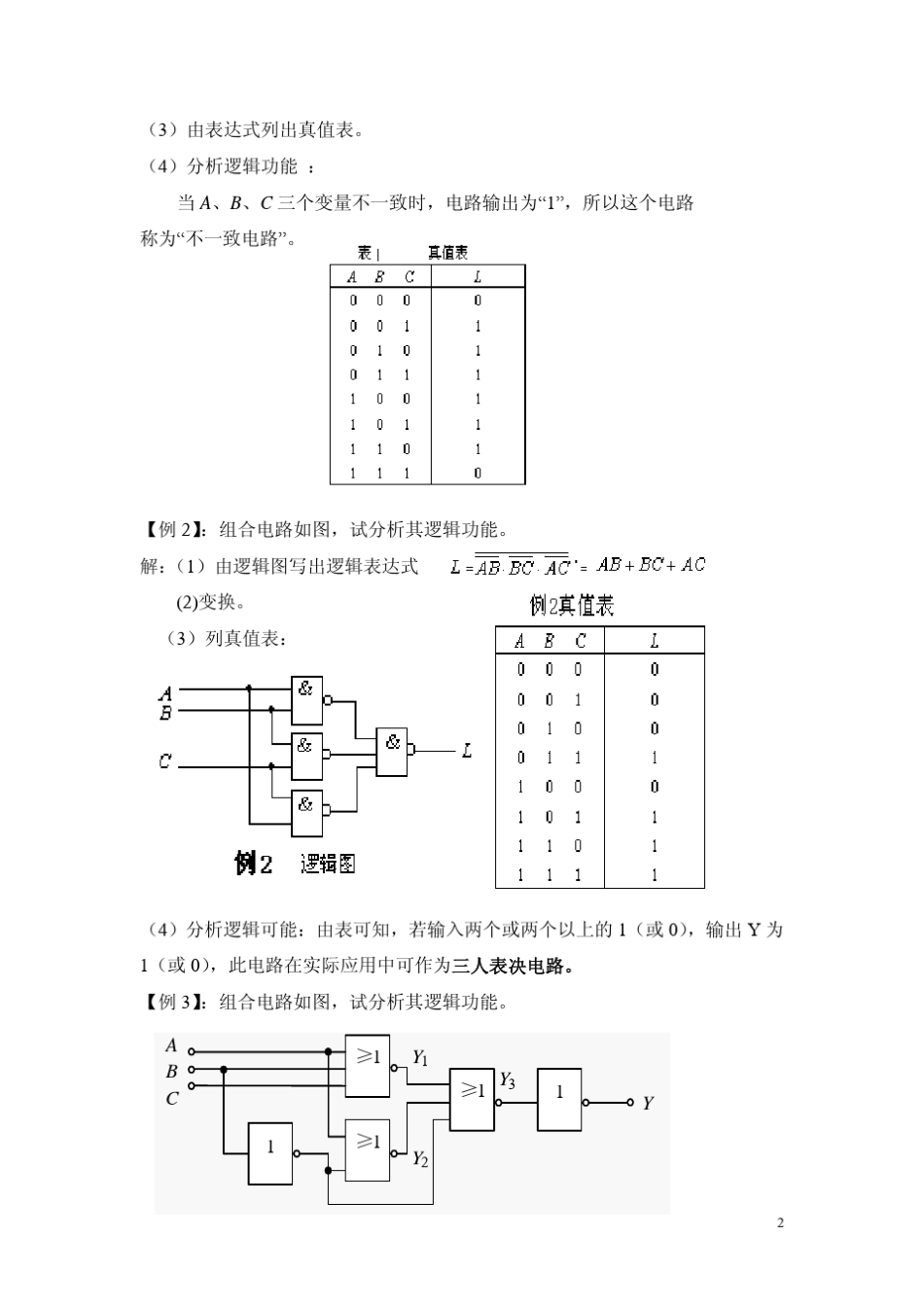 组合逻辑电路的分析方法_第2页