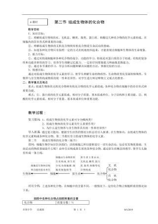 组成生物体的化合物