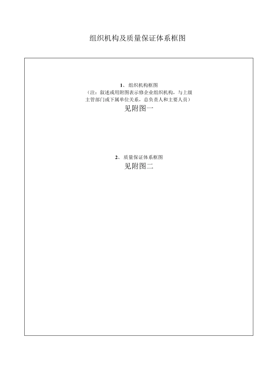 组织机构及质量保证体系框图_第1页