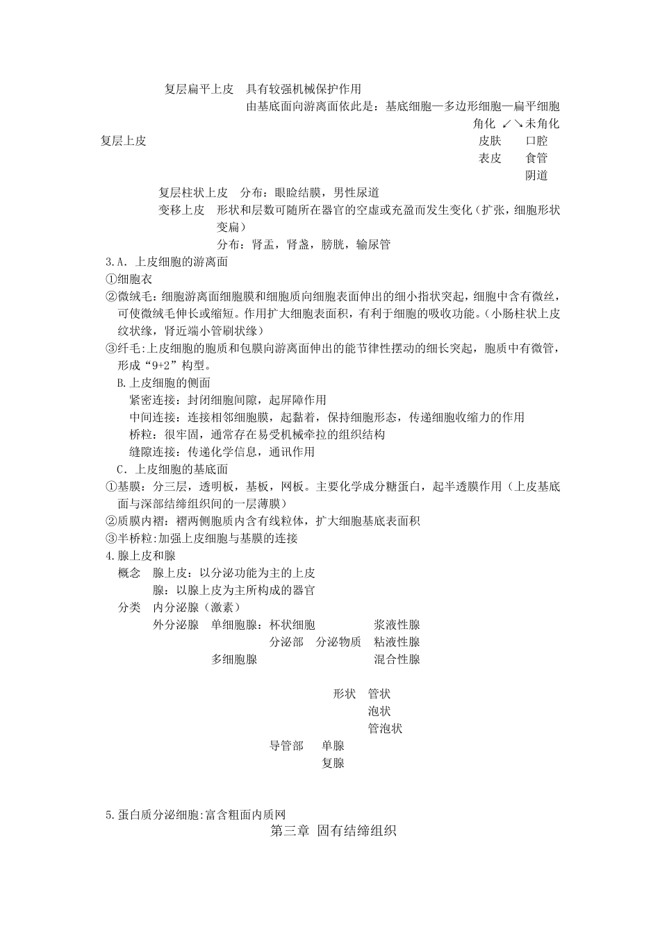 组织胚胎学重点整理_第2页
