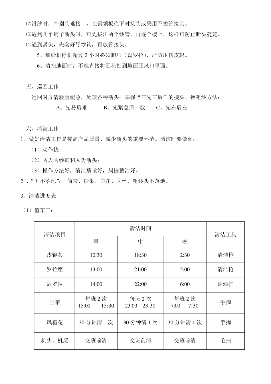 细纱操作工指导提纲_第3页