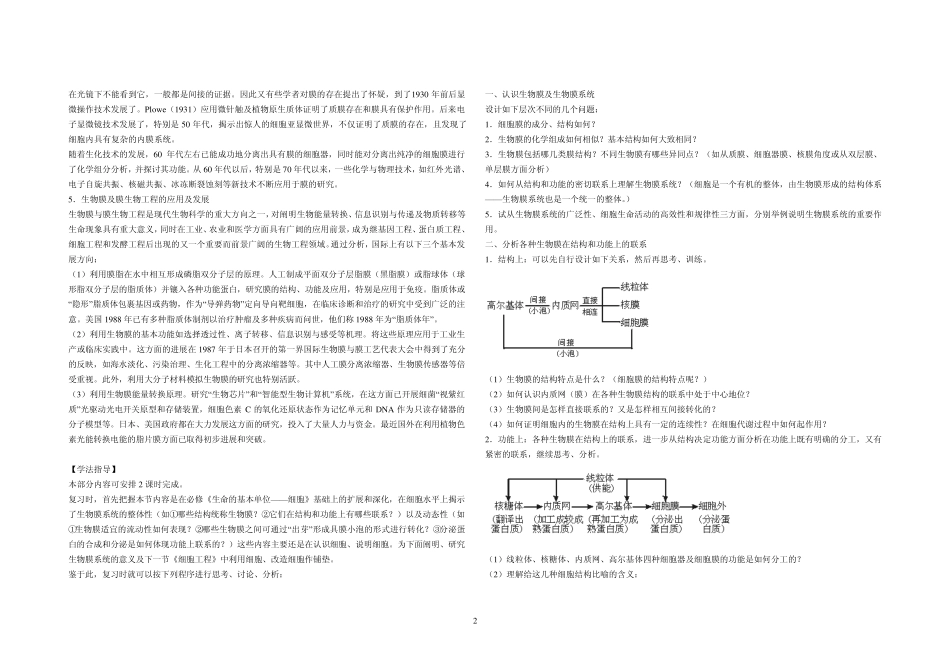 细胞的生物膜系统_第2页