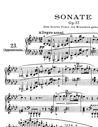 经典乐谱贝多芬奏鸣曲之《热情》