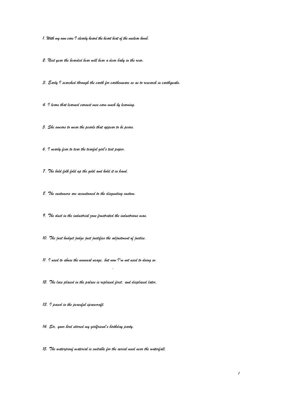 经典英语句子记单词(前100句)_第1页