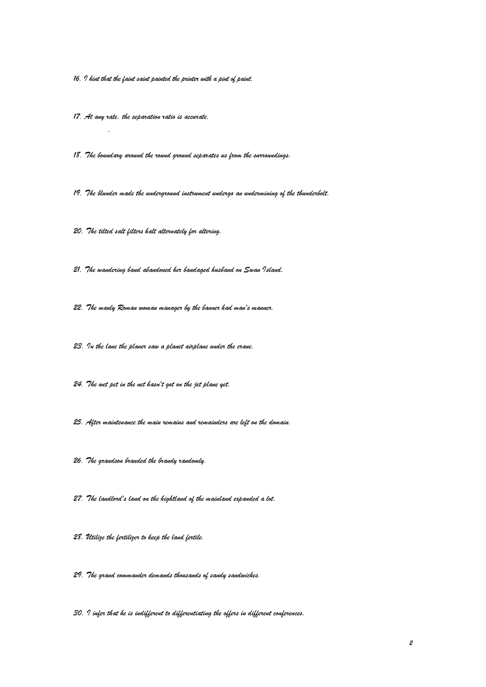 经典英语句子记单词(前100句)_第2页