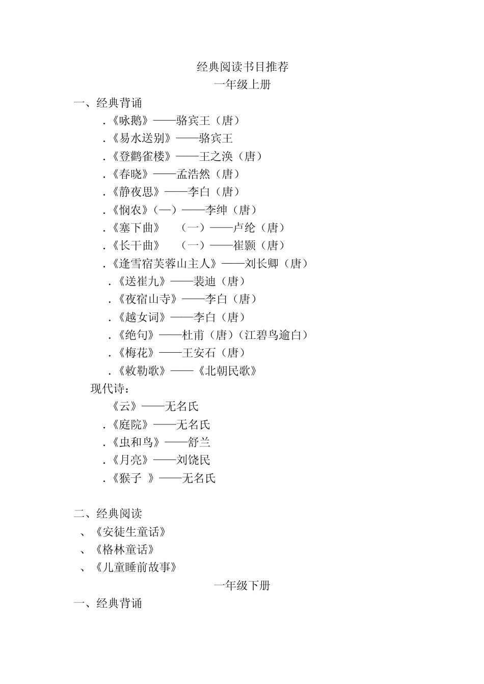 经典阅读书目推荐_第1页