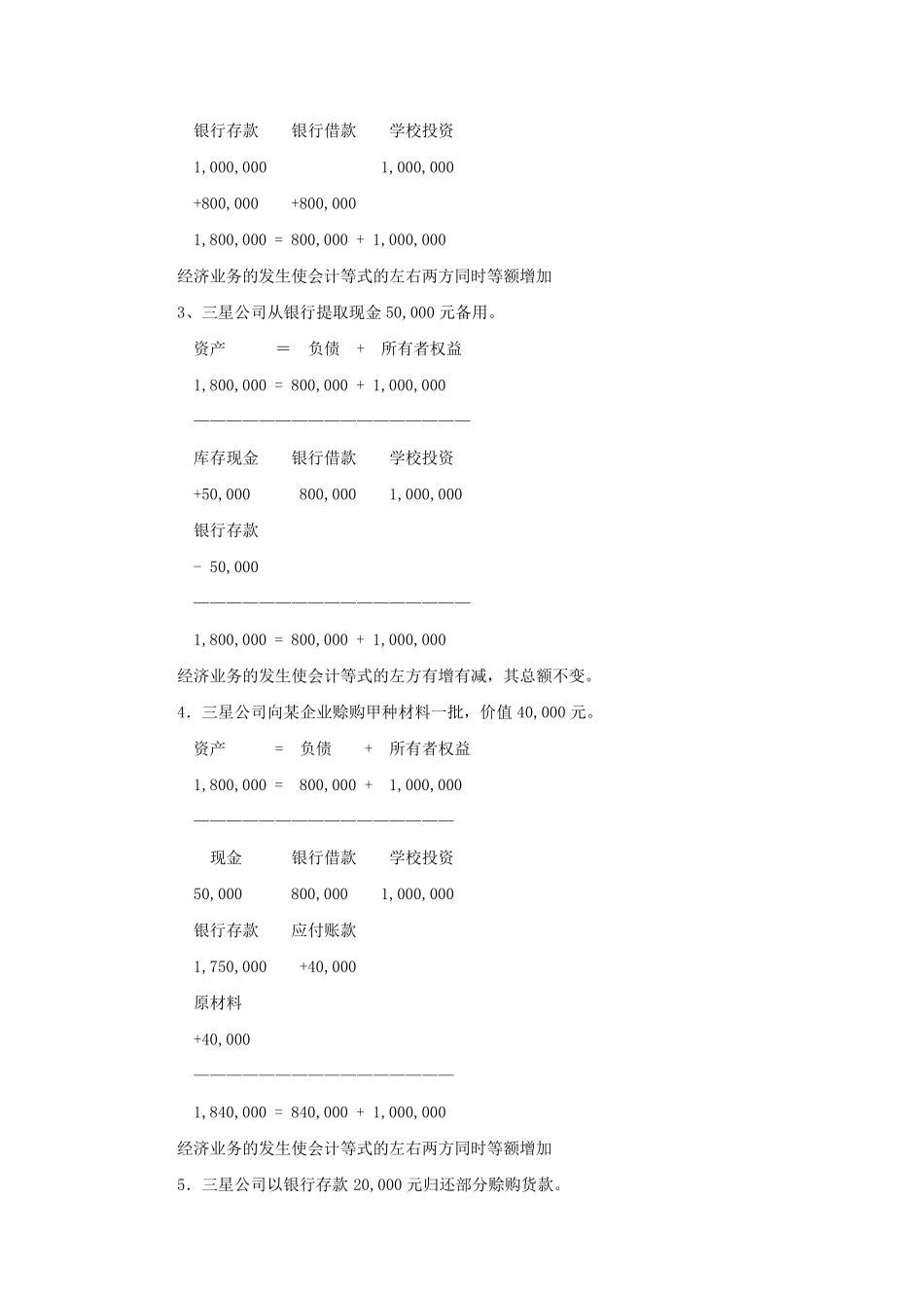 经济业务类型会计等式的影响_第2页