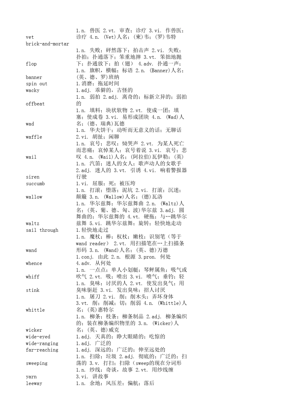 经济学人高频词汇表(带解释)_第1页