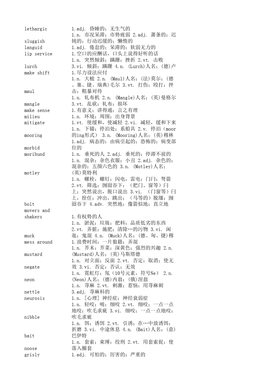 经济学人高频词汇表(带解释)_第2页