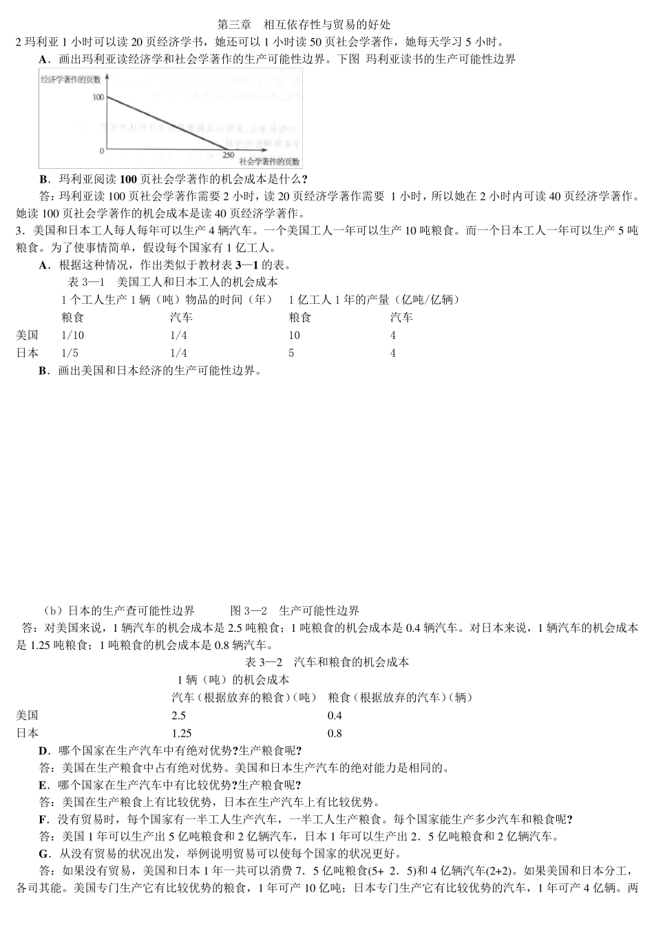 经济学原理部分习题答案_第1页