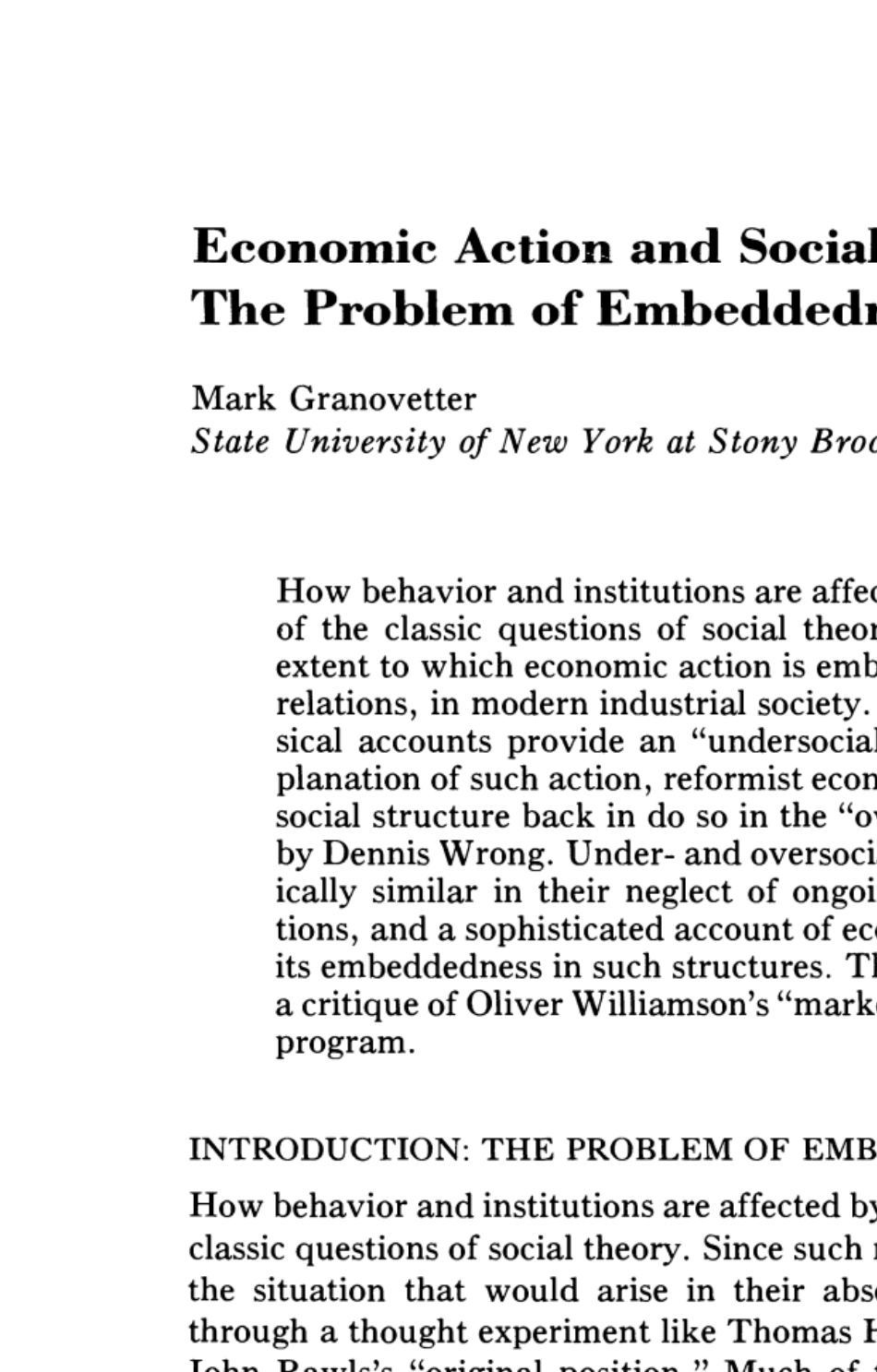 经济行动与社会结构：一个嵌入性问题_第2页