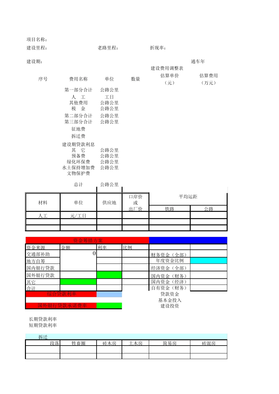 经济评价EXCEL最新版_第1页