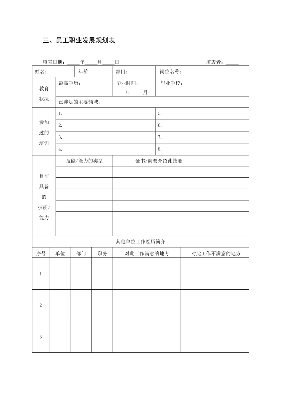 经理级晋升标准及表格_第3页