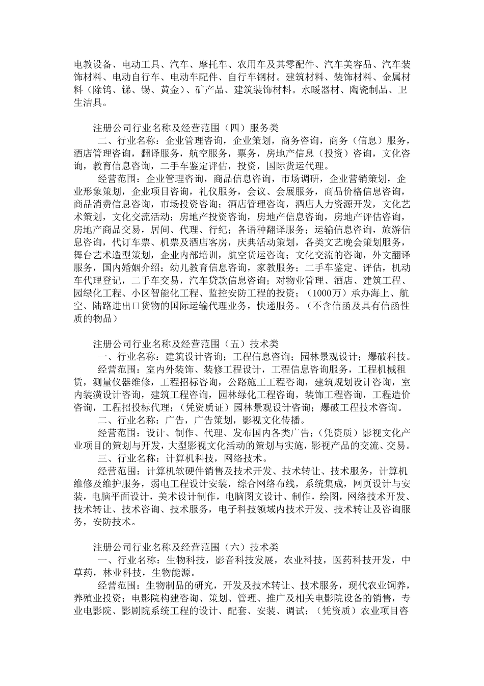 经营范围大全_第2页