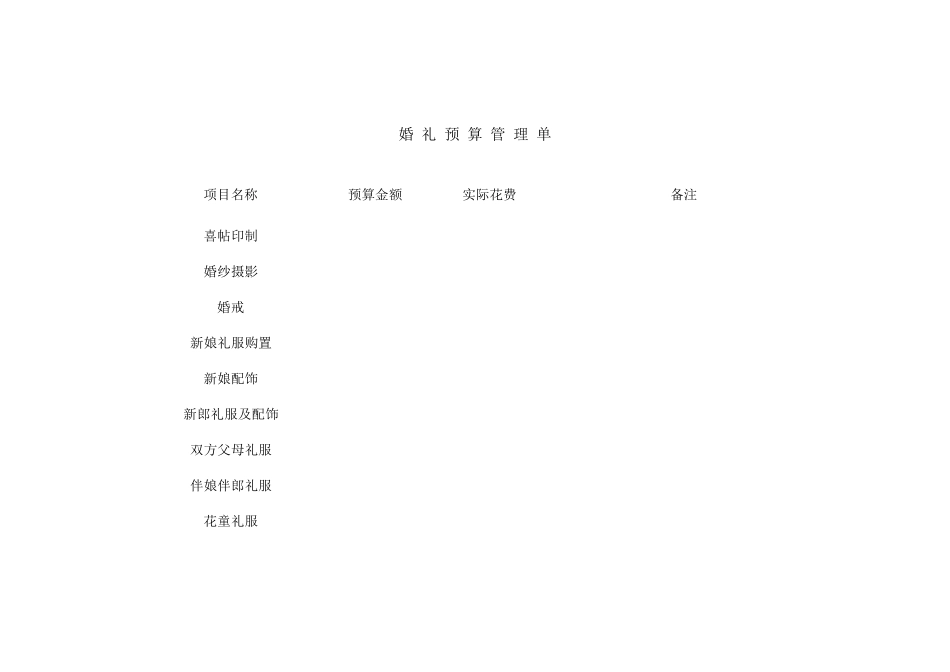 结婚必备表格_第3页