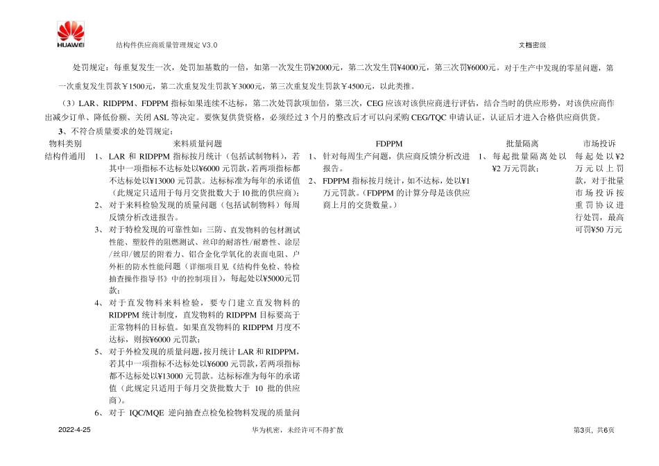 结构件供应商质量管理规定V3.0_第3页