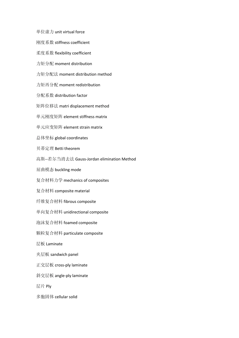 结构力学英语词汇_第2页