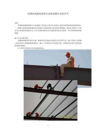 结构施工生命线设置作业指导书