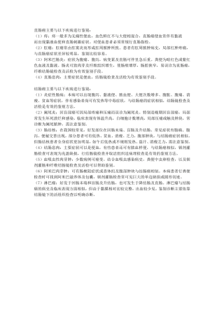 结直肠癌鉴别诊断