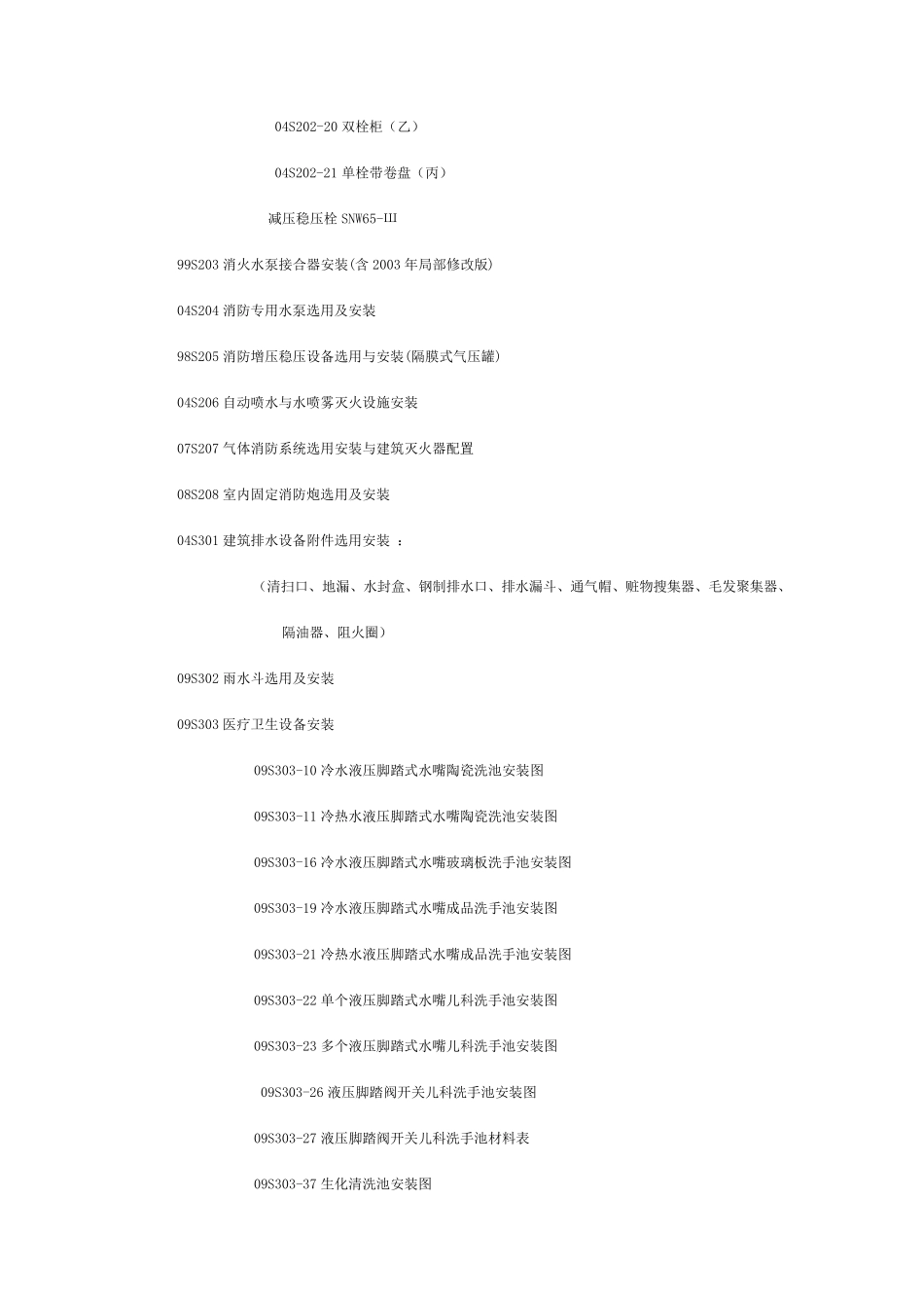 给排水专业常用国家标准图集汇总_第2页