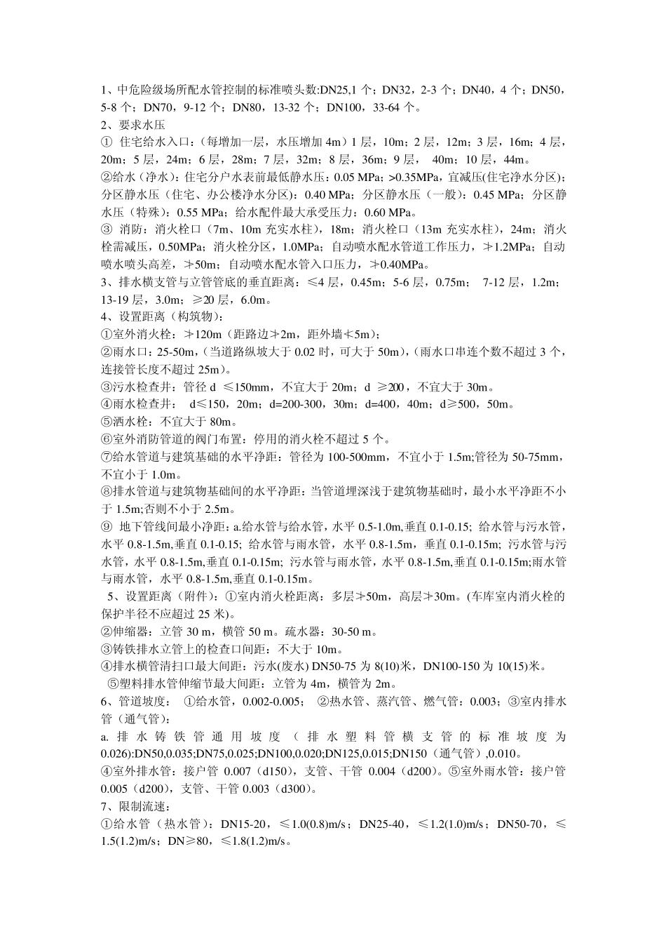 给排水常用资料_第1页